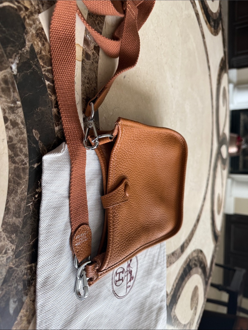 Mini Crossbody Bag in Gold Brown - Picture 3 of 3